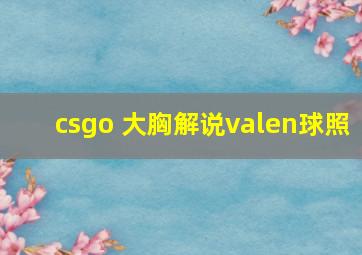 csgo 大胸解说valen球照